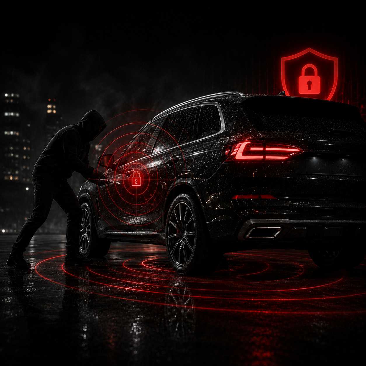 Someone tries to steal your car