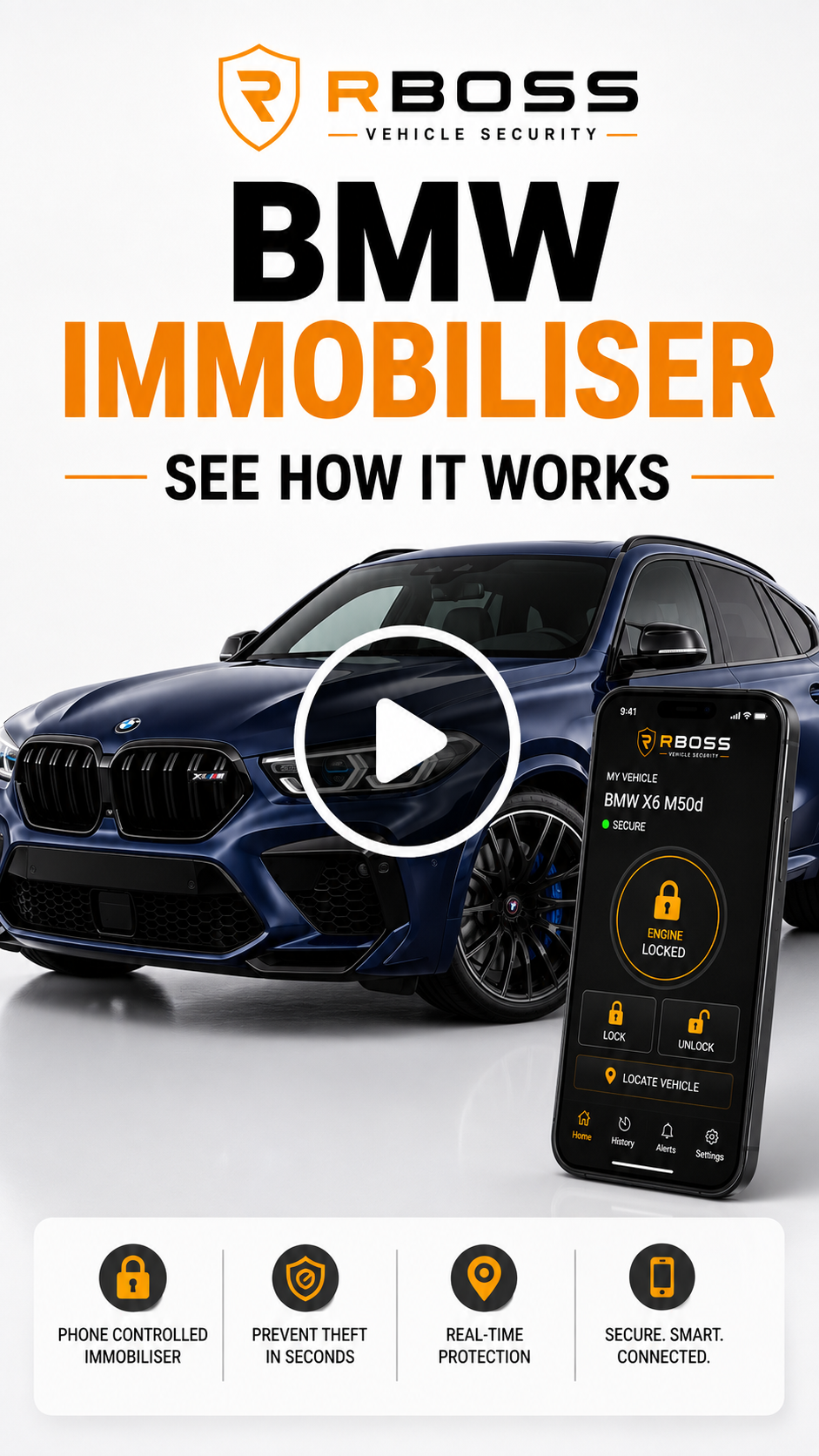 RBOSS immobiliser on BMW